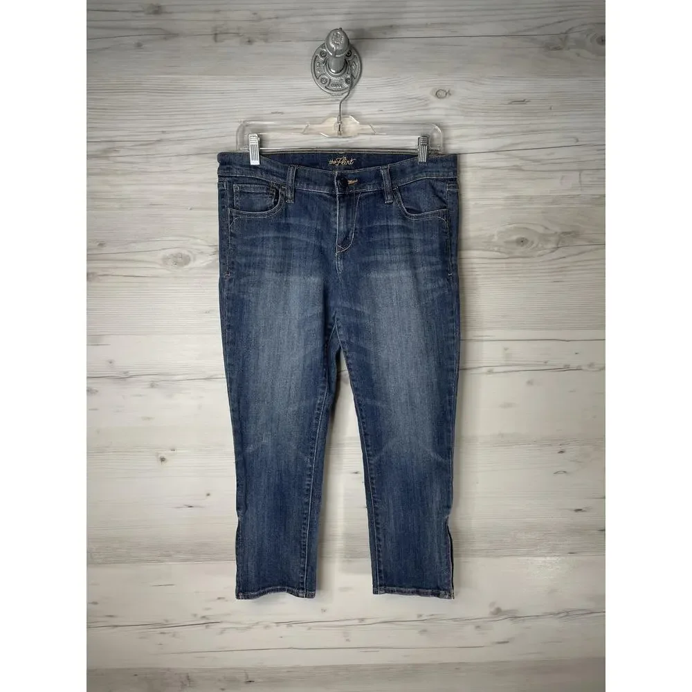 Old Navy‎ Jeans Womens 6 Blue The Flirt Mid Rise Stretch Denim Zip Fly Regular